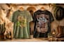 create vintage cowboy, rodeo revival tshirt designs